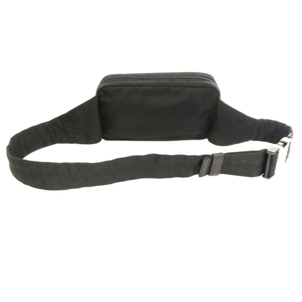 Prada Tessuto waist bag Black Hip Crossbody plate Body Black